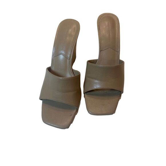 French Connection Tan Wedge Sandals Size‎ 6.5 - Picture 4 of 6